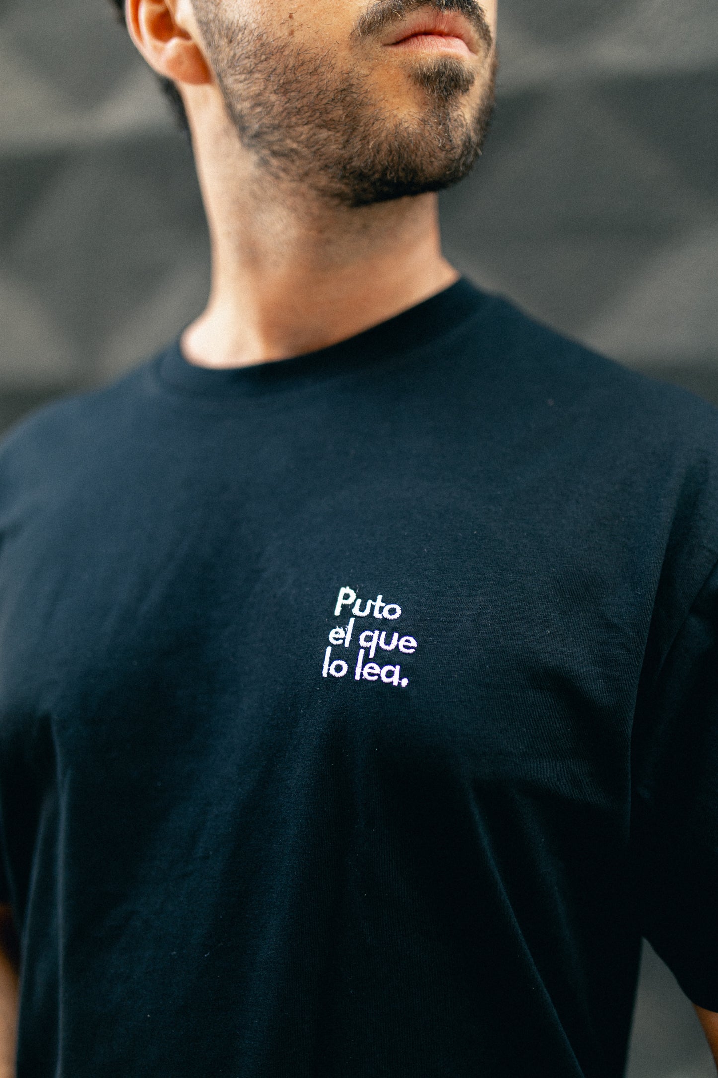 Camiseta "Puto el que lo lea" Bordado
